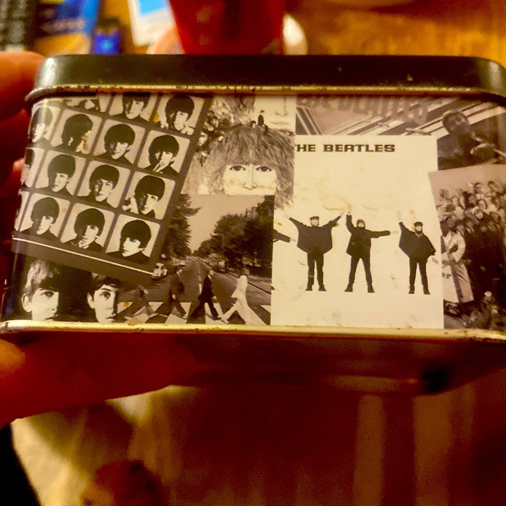 3/$15  Beatles Black Tin Box